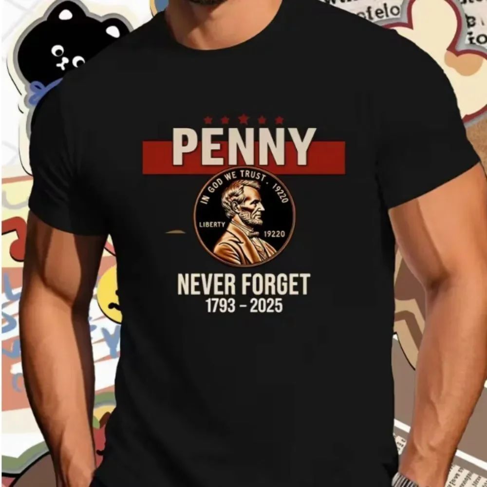 Penny Tribute T Shirt Currency Collector Black Pullover Unisex